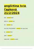 angličtina Ivča Čapková 2/12/2024.(with solutions)