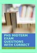 PHS MIDTERM EXAM QUESTIONS WITH CORRECT ANS!!