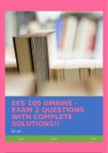 EES 100 UMAINE - EXAM 2 QUESTIONS WITH COMPLETE SOLUTIONS!!