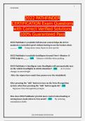 2022 PATHFINDER CERTIFICATION Exam Questions with Correct Verified Solutions 100% Guaranteed Pass