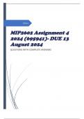 MIP2602 Assignment 4 2024 (695941)- DUE 13 August 2024