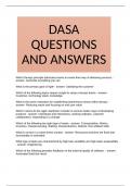 DASA QUESTIONS AND ANSWERS