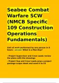 Seabee Combat Warfare SCW (NMCB Specific 109 Construction Operations Fundamentals)