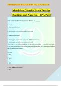 Mendelian Genetics Exam Practice Questions and Answers (100% Pass)