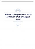 MIP2602 Assignment 4 2024 (695941)- DUE 13 August 2024