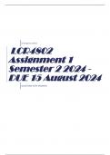 LCR4802 Assignment 1 Semester 2 2024 - DUE 15 August 2024