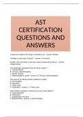 AST CERTIFICATION QUESTIONS AND ANSWERS