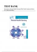 Test Bank for Introductory Mental Health Nursing 5th Edition by Womble Kincheloe All Chapters 1-19 LATEST