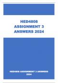 HED4808 ASSIGNMENT 3 ANSWERS 2024