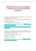 MP888 QUESTIONS AND CORRECT ANSWERS 110 EXAM QUESTIONS GRADED A+