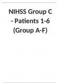 NIHSS Group C - Patients 1-6 (Group A-F)