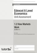 1.2 How Markets Work- A level Economics Edexcel Exam Questions