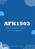 AFK1503 Assignment 6 2024 (Werkopdrag 6)