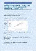 California Notary Public Practice Exam Questions & Answers 2024/2025 Completely Answered 100%