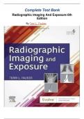 Complete Test Bank Radiographic Imaging and Exposure{ 6th Edition 2024} by Terri L. Fauber/LATEST UPDATE 2024