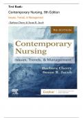 TEST BANK- Contemporary NURSING,{ 9th Edition 2024} Issues, Trends, & Management by  Barbara Cherry & Susan R. Jacob|| WITH QUESTIONS AND CORRECT ANSWERS