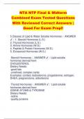 NTA NTP Final & Midterm  Combined Exam Tested Questions  With Reviewed Correct Answers |  Good For Exam Prep!!