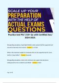 Practice test PSI/ 210+ Qs with Certified Ans/ 2024-2025. 