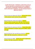 AANP FNP EXAM / NEWEST AANP FNP ACTUAL EXAM 2024 REAL QUESTIONS AND CORRECT DETAILED ANSWERS (VERIFIED ANSWERS) A NEW UPDATED VERSION |GUARANTEED PASS A+ (BRAND NEW!!)