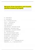 Elevator Mechanic BUNDLED Exam Questions and Answers (100% Well Illustrated)