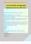 Unit 5 Of the RECA Fundamentals Questions and Answers (100% Pass)