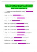 NBME Pathology 1 Latest Update 2024-2025 225 Questions and 100% Verified Correct Answers Actual Exam Guaranteed A+
