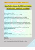 Rosh Review Mental Health Exam Practice Questions and Answers (Graded A+)