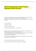 HESI Fundamentals Exam Practice Questions With Answers.