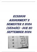 ECS2606 Assignment 2 Semester 2 2024 (583488) - DUE 20 September 2024