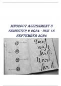 MNO2607 Assignment 3 (COMPLETE ANSWERS) Semester 2 2024 - DUE 16 September 2024