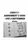 COS3711 ASSIGNMENT 3 2024 - DUE 9 SEPTEMBER 2024