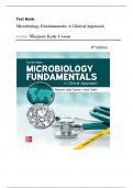 Test Bank for Microbiology Fundamentals: A Clinical Approach, 4th Edition (Marjorie Kelly Cowan,2021) All Chapters 1-22||Latest Edition