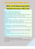 BIOL 172 UH Manoa Exam Practice Questions and Answers (100% Pass)