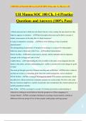 UH Manoa SOC 100 Ch. 1-4 Practice Questions and Answers (100% Pass)