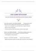 USU COMD 5070 EXAM WITH GUARANTEED ACCURATE ANSWERS |VERIFIED