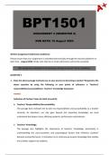 BPT1501 Assignment 2 (Detailed Answers) Semester 2 - Due 16 August 2024