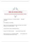 BBH 101 EXAM 2 [PSU] WITH GUARANTEED ACCURATE ANSWERS |VERIFIED