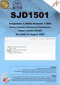 SJD1501 Assignment 2 (QUIZ COMPLETE ANSWERS) Semester 2 2024 (633429) - DUE 27 August 2024