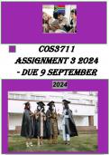 COS3711 ASSIGNMENT 3 2024 - DUE 9 SEPTEMBER 2024 QUESTIONS WITH COMPLETE ANSWERS EXPERT SOLUTION