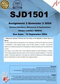 SJD1501 Assignment 3 (COMPLETE ANSWERS) Semester 2 2024 (568042) - DUE 12 September 2024