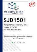 SJD1501 Assignment 5 (DETAILED ANSWERS) Semester 2 2024 - DISTINCTION GUARANTEED