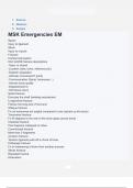 Science Medicine Surgery MSK Emergencies EM Questions & answers latest update 2024/2025 with complete solution