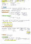 Summary OF Coordinate geometry -  JEE  / JEEADVANCE /BITS