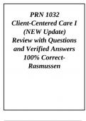 PRN 1032  Client-Centered Care I (NEW Update 2024/2025)  Review with Questions and Verified Answers 100% Correct- Rasmussen