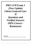 PRN 1178 Client-Centered Care II Final Exam Latest Update 2024/2025