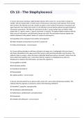 Ch 13 - The Staphylococci Complete Study Guide With Practice Questions And Answers.