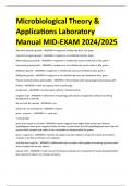 Microbiological Theory & Applications Laboratory Manual MID-EXAM 2024/2025