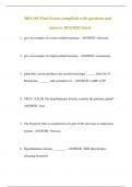 BIO 169 Final Exam (compiled) with questions and  answers 2024/2025 latest 