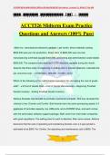 ACCT526 Midterm Exam Practice Questions and Answers (100% Pass)