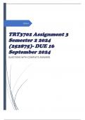 TRT3702 Assignment 3 Semester 2 2024 (252875)- DUE 16 September 2024